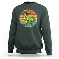 Vintage Dinosaur Taco Lover Sweatshirt Cinco De Mayo Gift