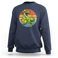 Vintage Dinosaur Taco Lover Sweatshirt Cinco De Mayo Gift