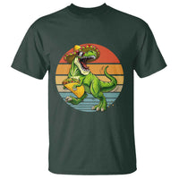 Vintage Dinosaur Taco Lover T Shirt Cinco De Mayo Gift