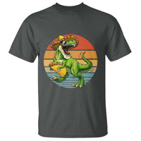 Vintage Dinosaur Taco Lover T Shirt Cinco De Mayo Gift