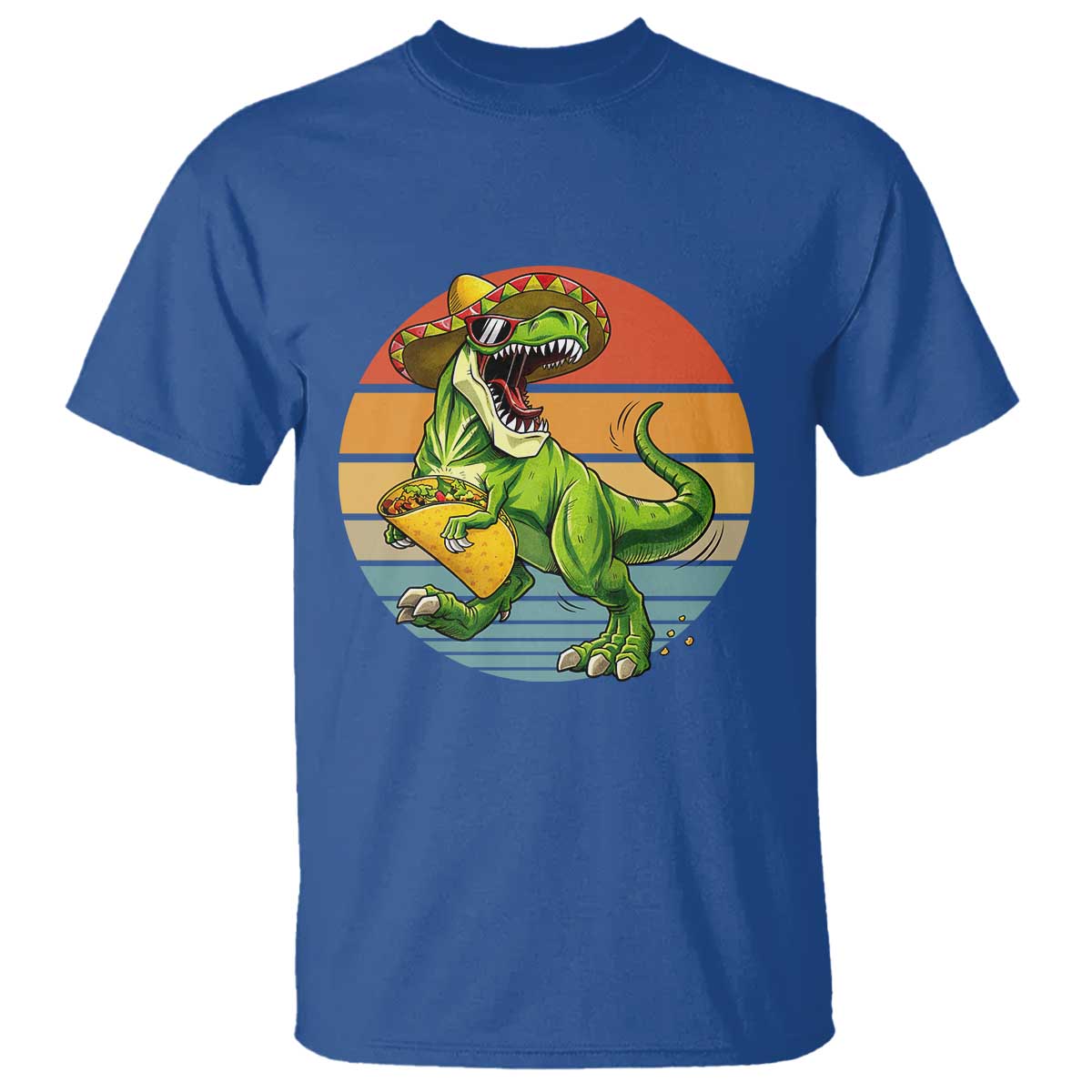 Vintage Dinosaur Taco Lover T Shirt Cinco De Mayo Gift