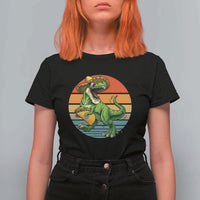 Vintage Dinosaur Taco Lover T Shirt For Women Cinco De Mayo Gift