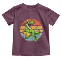 Vintage Dinosaur Taco Lover Toddler T Shirt Cinco De Mayo Gift
