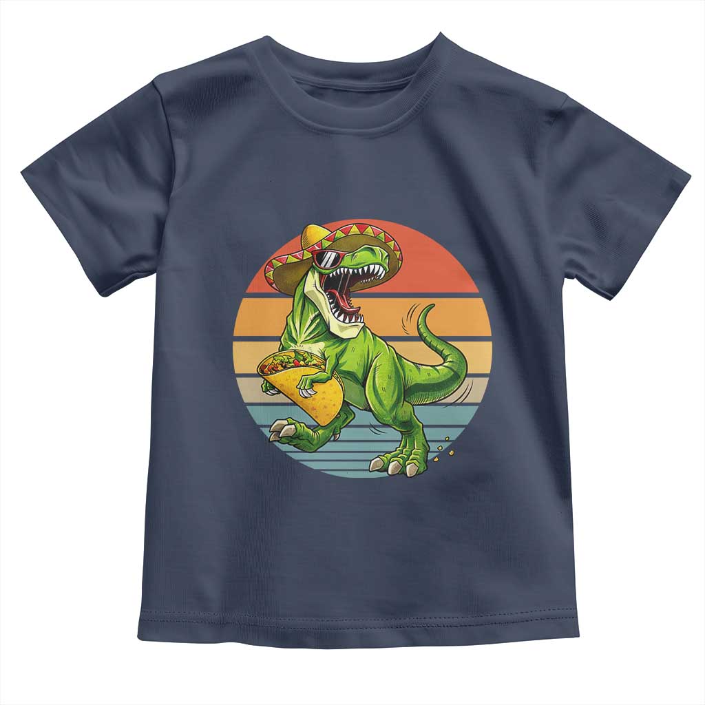 Vintage Dinosaur Taco Lover Toddler T Shirt Cinco De Mayo Gift