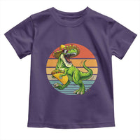 Vintage Dinosaur Taco Lover Toddler T Shirt Cinco De Mayo Gift