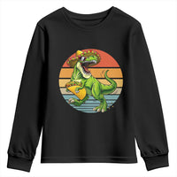 Vintage Dinosaur Taco Lover Youth Sweatshirt Cinco De Mayo Gift
