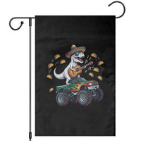 Funny Cinco De Mayo Dinosaur Monster Truck Garden Flag Taco Lover Gift