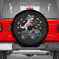 Funny Cinco De Mayo Dinosaur Monster Truck Spare Tire Cover Taco Lover Gift
