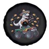 Funny Cinco De Mayo Dinosaur Monster Truck Spare Tire Cover Taco Lover Gift