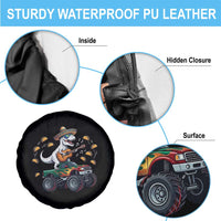 Funny Cinco De Mayo Dinosaur Monster Truck Spare Tire Cover Taco Lover Gift