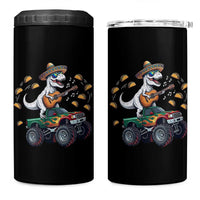 Funny Cinco De Mayo Dinosaur Monster Truck 4 in 1 Can Cooler Tumbler Taco Lover Gift
