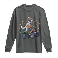 Funny Cinco De Mayo Dinosaur Monster Truck Long Sleeve Shirt Taco Lover Gift