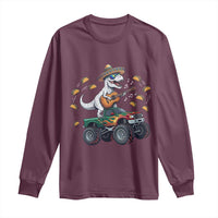 Funny Cinco De Mayo Dinosaur Monster Truck Long Sleeve Shirt Taco Lover Gift