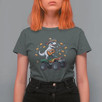 Funny Cinco De Mayo Dinosaur Monster Truck T Shirt For Women Taco Lover Gift