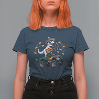 Funny Cinco De Mayo Dinosaur Monster Truck T Shirt For Women Taco Lover Gift