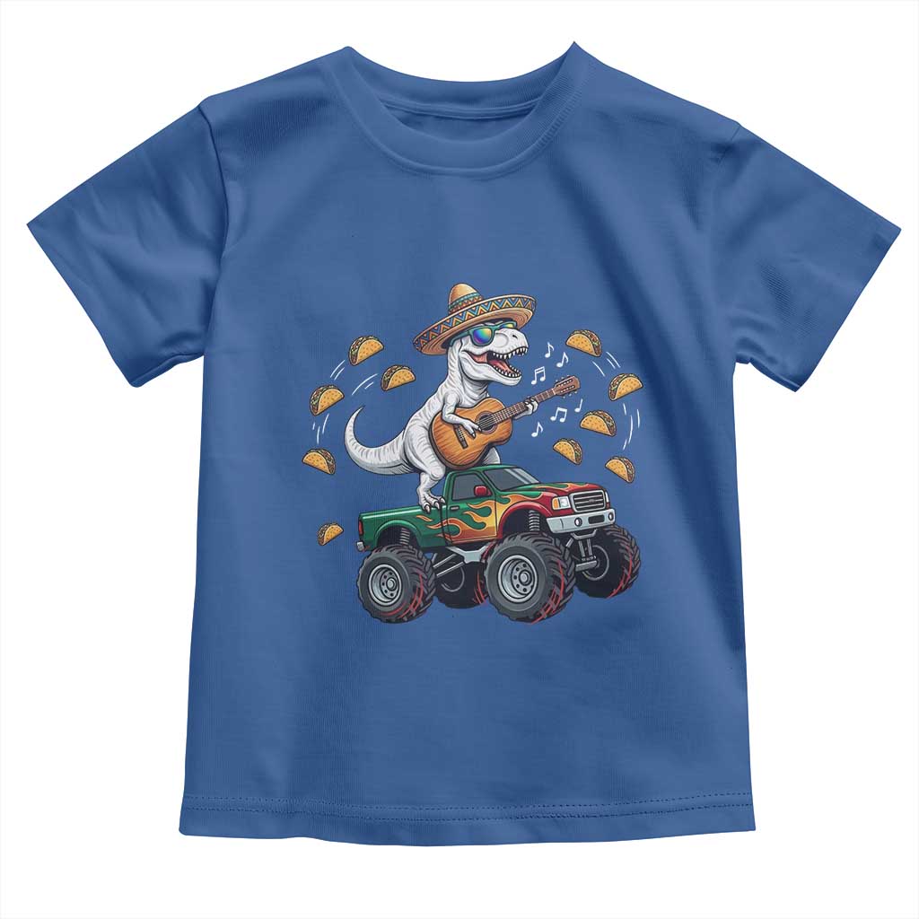 Funny Cinco De Mayo Dinosaur Monster Truck Toddler T Shirt Taco Lover Gift