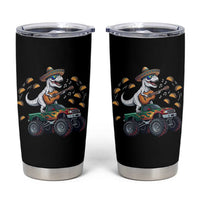Funny Cinco De Mayo Dinosaur Monster Truck Tumbler Cup Taco Lover Gift