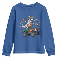 Funny Cinco De Mayo Dinosaur Monster Truck Youth Sweatshirt Taco Lover Gift