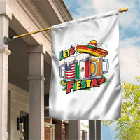 Funny Beer Drinking Cinco De Mayo Party Gift Garden Flag Lets Fiesta