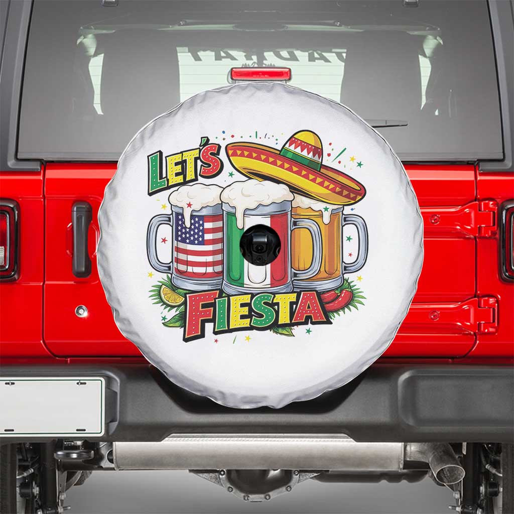 Funny Beer Drinking Cinco De Mayo Party Gift Spare Tire Cover Lets Fiesta