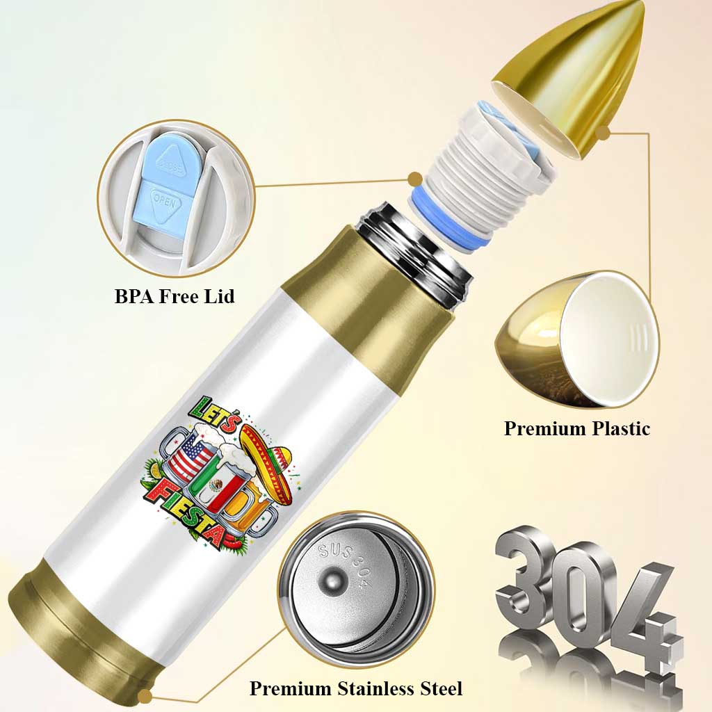 Funny Beer Drinking Cinco De Mayo Party Gift Bullet Tumbler Lets Fiesta
