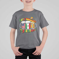 Funny Beer Drinking Cinco De Mayo Party Gift T Shirt For Kid Lets Fiesta