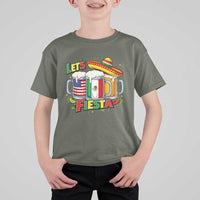 Funny Beer Drinking Cinco De Mayo Party Gift T Shirt For Kid Lets Fiesta