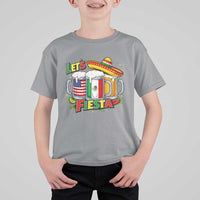 Funny Beer Drinking Cinco De Mayo Party Gift T Shirt For Kid Lets Fiesta