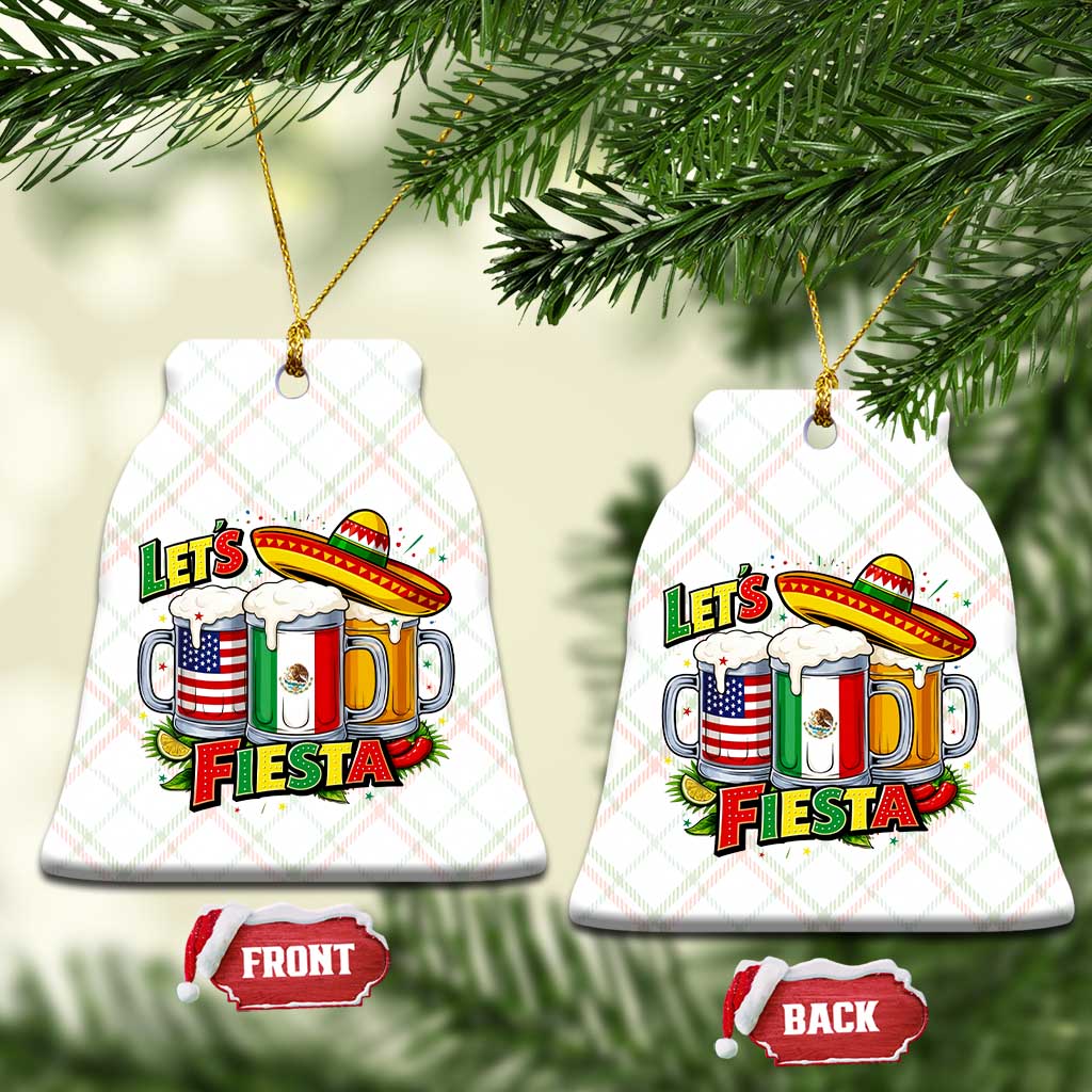 Funny Beer Drinking Cinco De Mayo Party Gift Ceramic Ornament Lets Fiesta