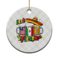 Funny Beer Drinking Cinco De Mayo Party Gift Ceramic Ornament Lets Fiesta