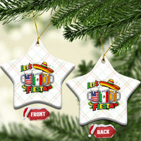 Funny Beer Drinking Cinco De Mayo Party Gift Ceramic Ornament Lets Fiesta