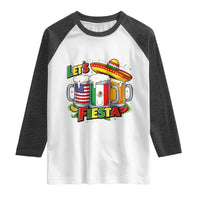 Funny Beer Drinking Cinco De Mayo Party Gift Raglan Shirt Lets Fiesta