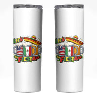 Funny Beer Drinking Cinco De Mayo Party Gift Skinny Tumbler Lets Fiesta