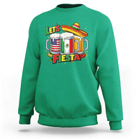 Funny Beer Drinking Cinco De Mayo Party Gift Sweatshirt Lets Fiesta