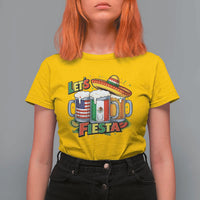 Funny Beer Drinking Cinco De Mayo Party Gift T Shirt For Women Lets Fiesta