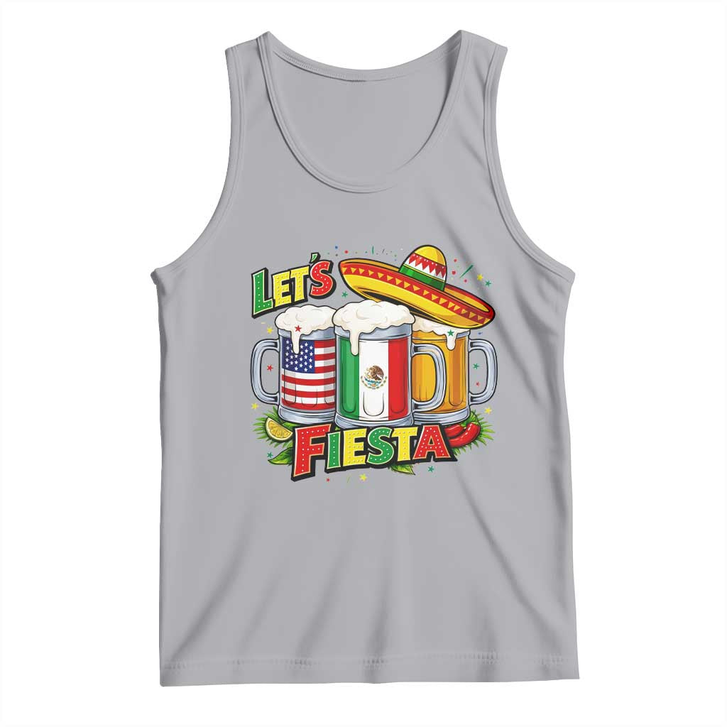 Funny Beer Drinking Cinco De Mayo Party Gift Tank Top Lets Fiesta