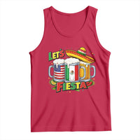 Funny Beer Drinking Cinco De Mayo Party Gift Tank Top Lets Fiesta