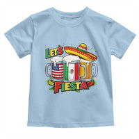 Funny Beer Drinking Cinco De Mayo Party Gift Toddler T Shirt Lets Fiesta