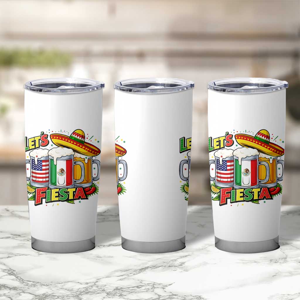 Funny Beer Drinking Cinco De Mayo Party Gift Tumbler Cup Lets Fiesta