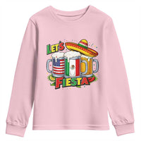 Funny Beer Drinking Cinco De Mayo Party Gift Youth Sweatshirt Lets Fiesta
