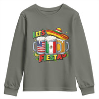 Funny Beer Drinking Cinco De Mayo Party Gift Youth Sweatshirt Lets Fiesta