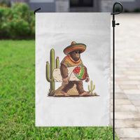 Funny Cinco De Mayo Bigfoot Burrito Lover Gift Garden Flag