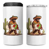 Funny Cinco De Mayo Bigfoot Burrito Lover Gift 4 in 1 Can Cooler Tumbler