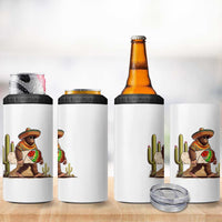 Funny Cinco De Mayo Bigfoot Burrito Lover Gift 4 in 1 Can Cooler Tumbler
