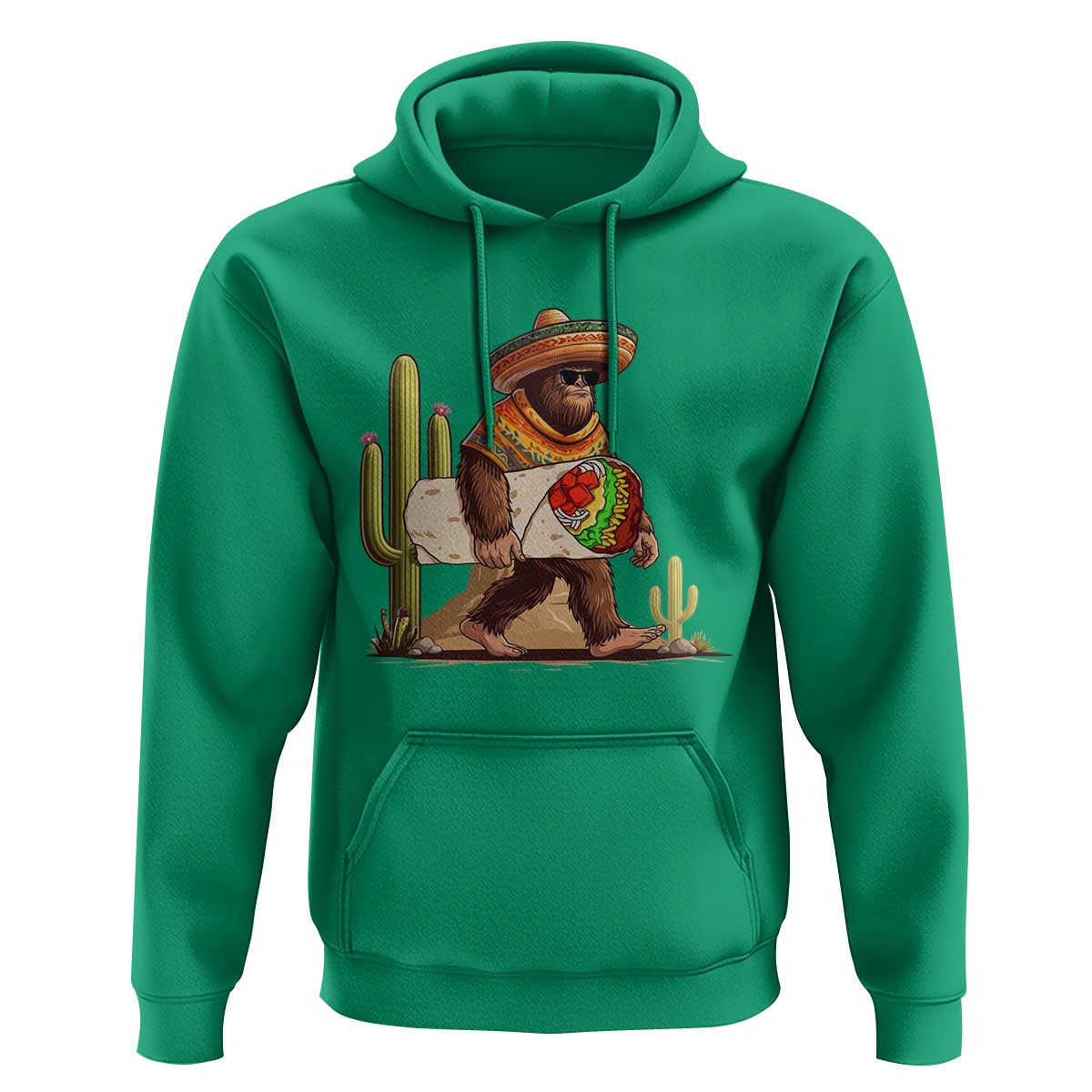 Funny Cinco De Mayo Bigfoot Burrito Lover Gift Hoodie