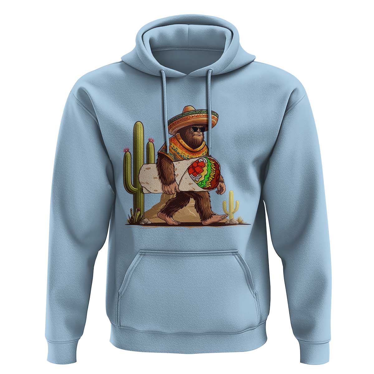 Funny Cinco De Mayo Bigfoot Burrito Lover Gift Hoodie
