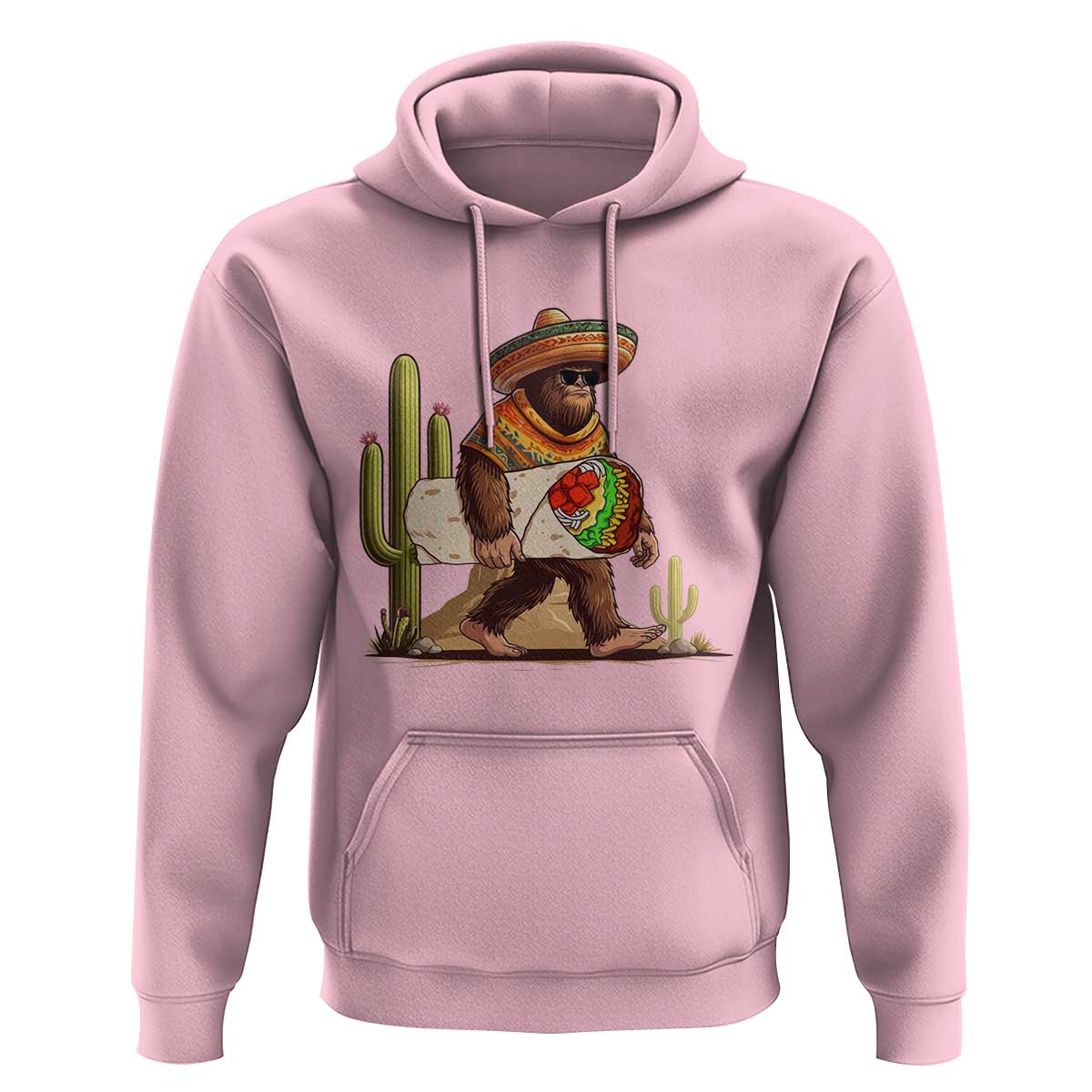 Funny Cinco De Mayo Bigfoot Burrito Lover Gift Hoodie