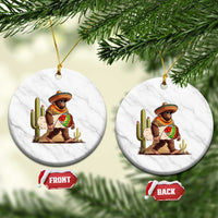 Funny Cinco De Mayo Bigfoot Burrito Lover Gift Ceramic Ornament