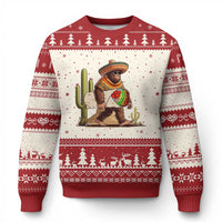 Funny Cinco De Mayo Bigfoot Burrito Lover Gift Ugly Christmas Sweater