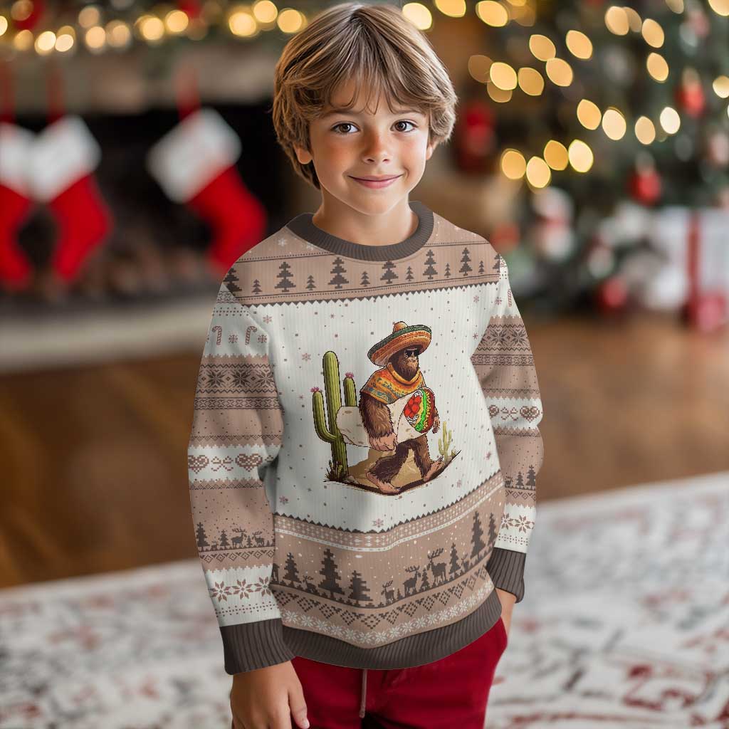 Funny Cinco De Mayo Bigfoot Burrito Lover Gift Ugly Christmas Sweater